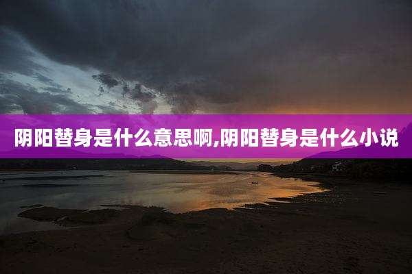 阴阳替身是什么意思啊,阴阳替身是什么小说