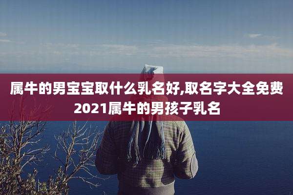 属牛的男宝宝取什么乳名好,取名字大全免费2021属牛的男孩子乳名
