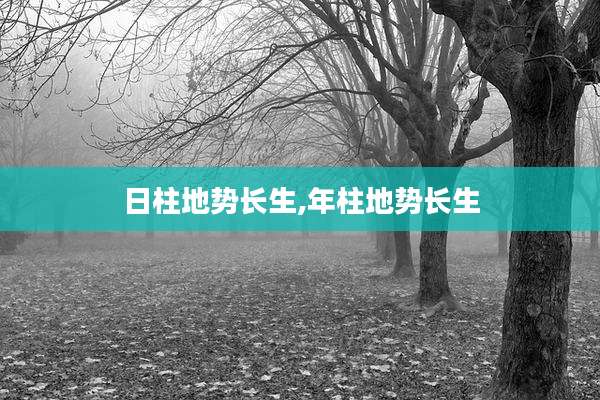 日柱地势长生,年柱地势长生