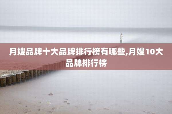 月嫂品牌十大品牌排行榜有哪些,月嫂10大品牌排行榜