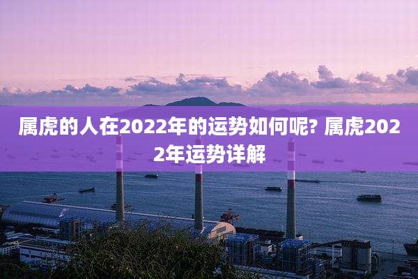 属虎的人在2022年的运势如何呢? 属虎2022年运势详解