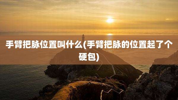 手臂把脉位置叫什么(手臂把脉的位置起了个硬包)