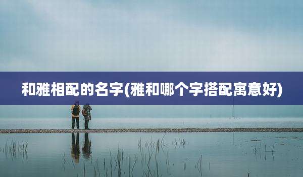 和雅相配的名字(雅和哪个字搭配寓意好)