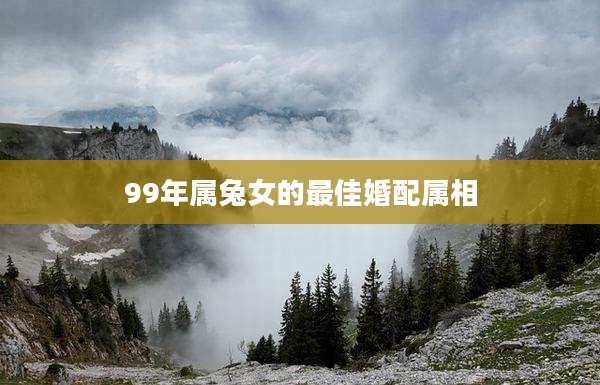 99年属兔女的最佳婚配属相