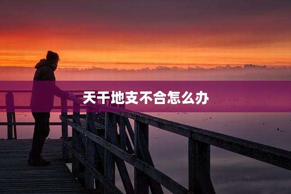 天干地支不合怎么办