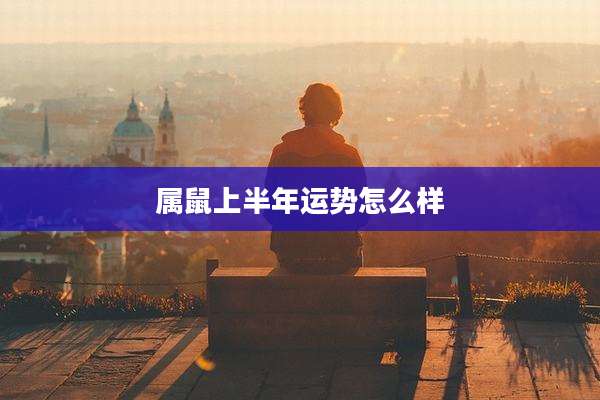 属鼠上半年运势怎么样