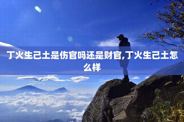 丁火生己土是伤官吗还是财官,丁火生己土怎么样