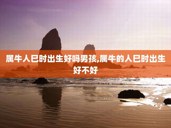 属牛人巳时出生好吗男孩,属牛的人巳时出生好不好