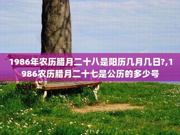1986年农历腊月二十八是阳历几月几日?,1986农历腊月二十七是公历的多少号