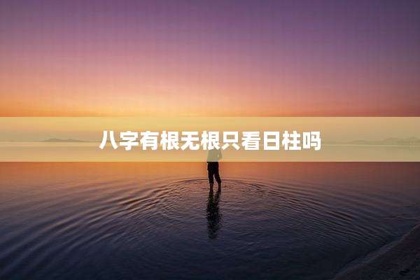八字有根无根只看日柱吗