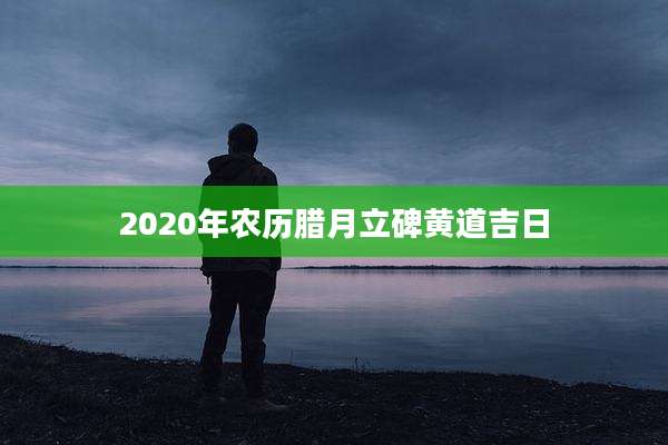 2020年农历腊月立碑黄道吉日