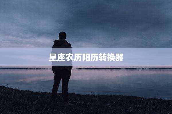 星座农历阳历转换器