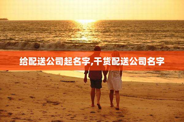 给配送公司起名字,干货配送公司名字