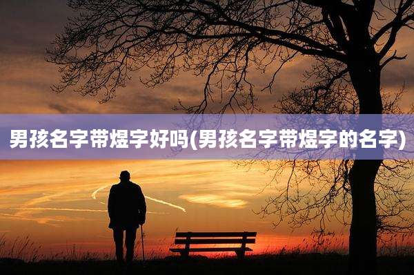 男孩名字带煜字好吗(男孩名字带煜字的名字)