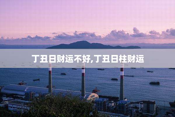 丁丑日财运不好,丁丑日柱财运