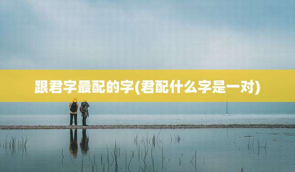 跟君字最配的字(君配什么字是一对)