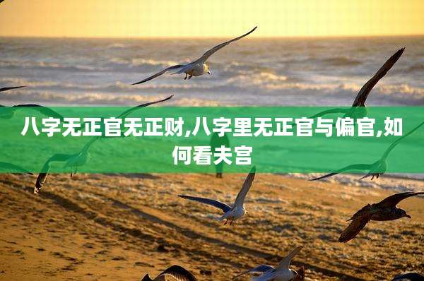 八字无正官无正财,八字里无正官与偏官,如何看夫宫