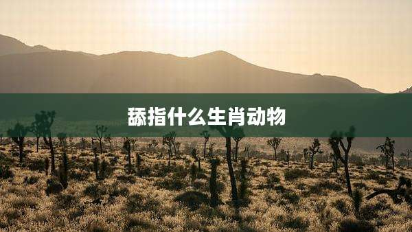 舔指什么生肖动物