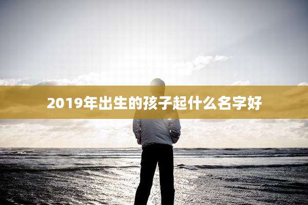 2019年出生的孩子起什么名字好