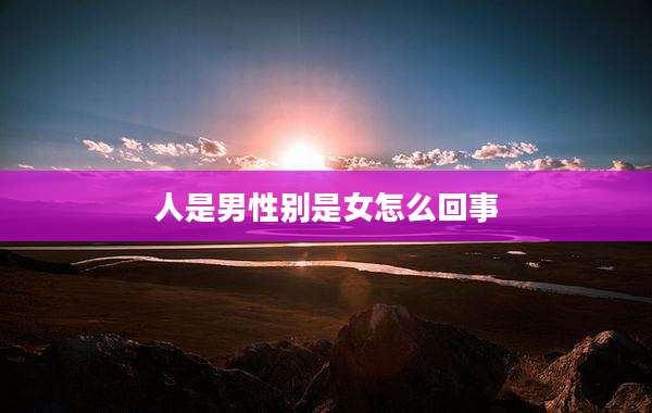 人是男性别是女怎么回事