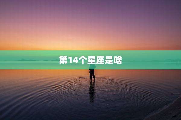 第14个星座是啥