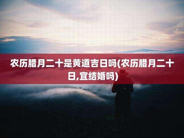 农历腊月二十是黄道吉日吗(农历腊月二十日,宜结婚吗)
