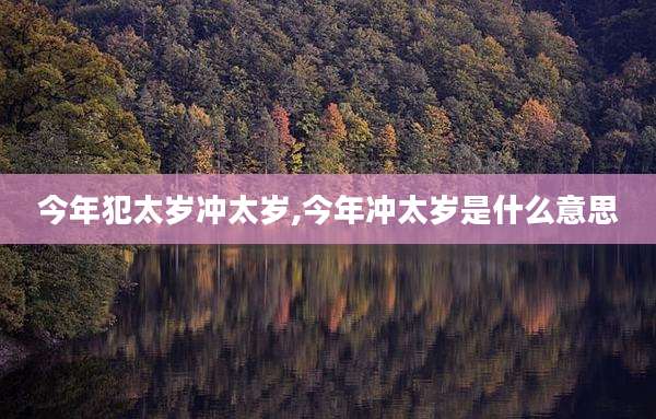 今年犯太岁冲太岁,今年冲太岁是什么意思