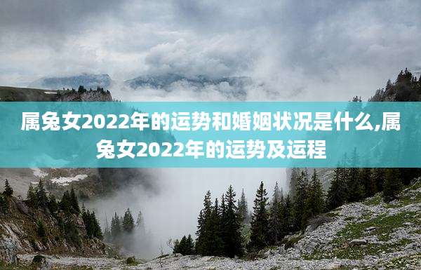 属兔女2022年的运势和婚姻状况是什么,属兔女2022年的运势及运程