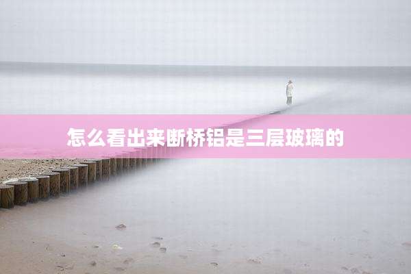 怎么看出来断桥铝是三层玻璃的