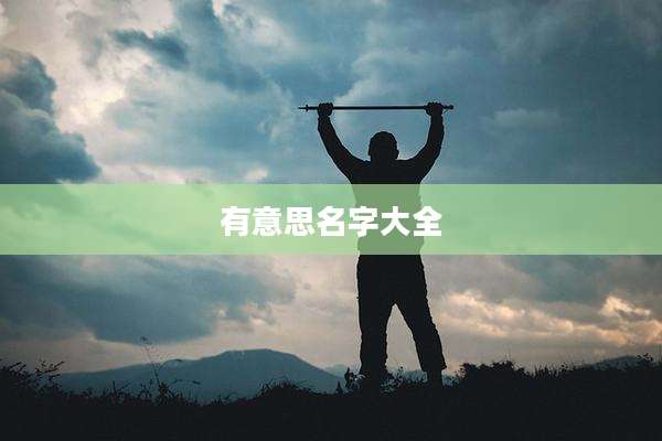 有意思名字大全