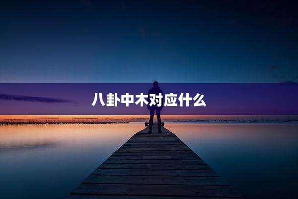 八卦中木对应什么