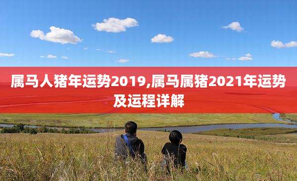 属马人猪年运势2019,属马属猪2021年运势及运程详解