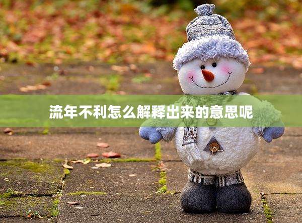 流年不利怎么解释出来的意思呢