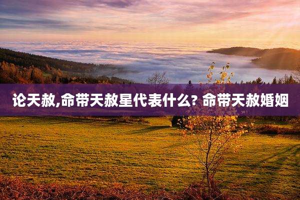 论天赦,命带天赦星代表什么? 命带天赦婚姻