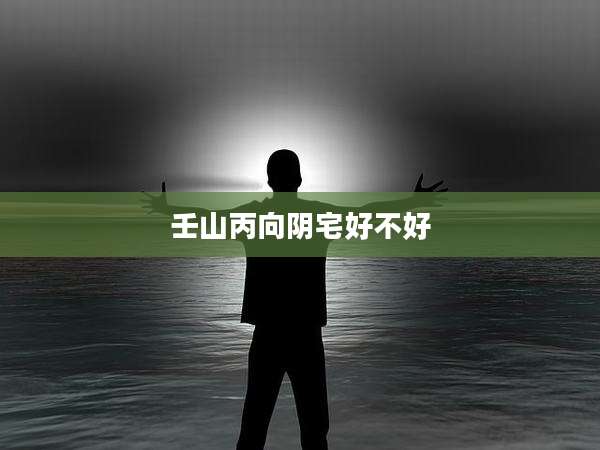 壬山丙向阴宅好不好