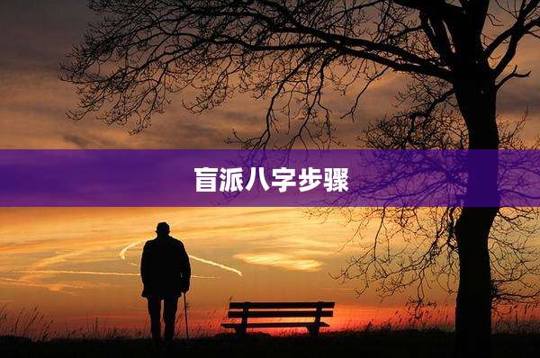 盲派八字步骤