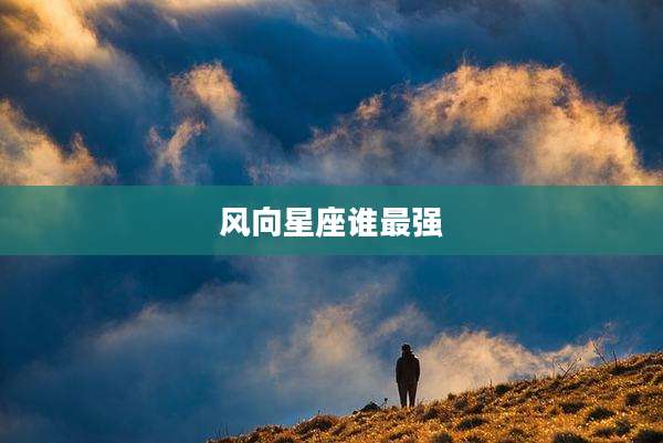 风向星座谁最强