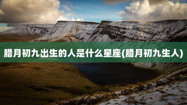 腊月初九出生的人是什么星座(腊月初九生人)