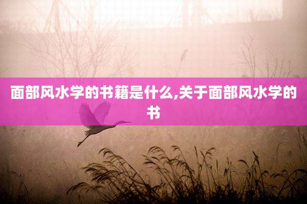 面部风水学的书籍是什么,关于面部风水学的书