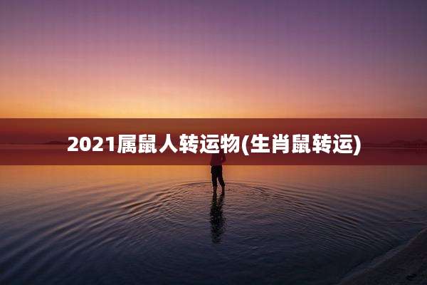 2021属鼠人转运物(生肖鼠转运)