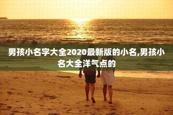 男孩小名字大全2020最新版的小名,男孩小名大全洋气点的