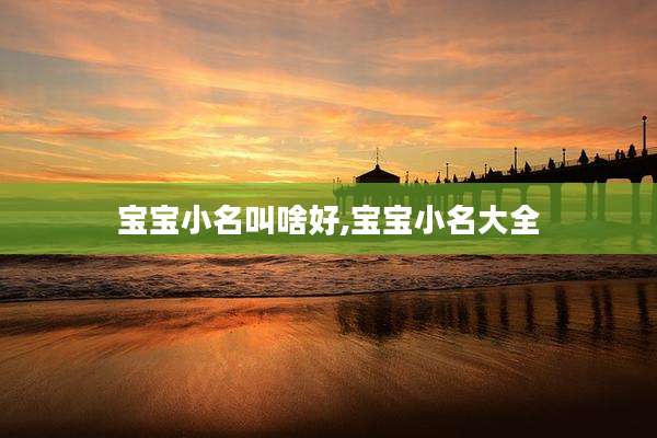 宝宝小名叫啥好,宝宝小名大全