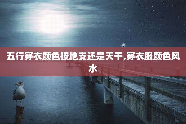 五行穿衣颜色按地支还是天干,穿衣服颜色风水