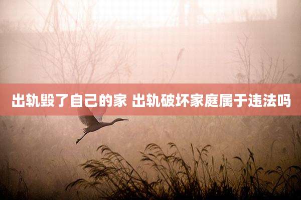 出轨毁了自己的家 出轨破坏家庭属于违法吗