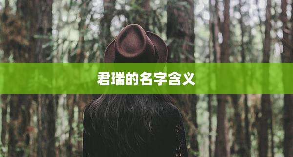 君瑞的名字含义