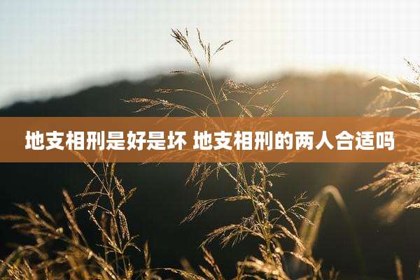 地支相刑是好是坏 地支相刑的两人合适吗
