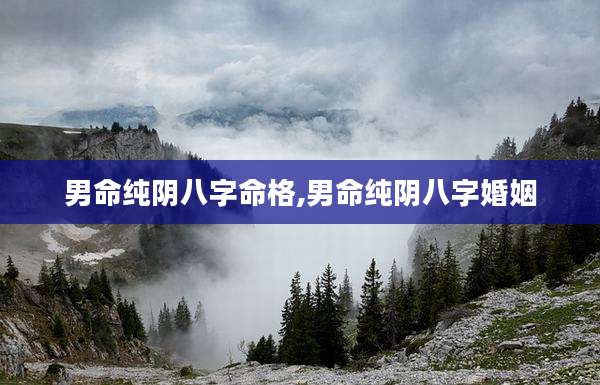 男命纯阴八字命格,男命纯阴八字婚姻