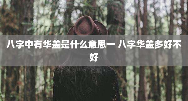 八字中有华盖是什么意思一 八字华盖多好不好