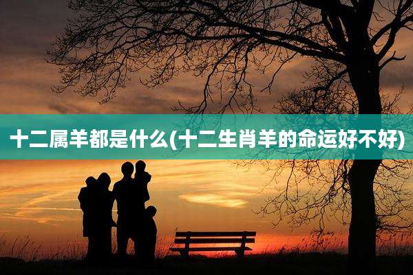 十二属羊都是什么(十二生肖羊的命运好不好)