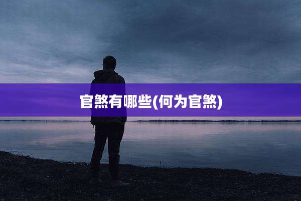 官煞有哪些(何为官煞)